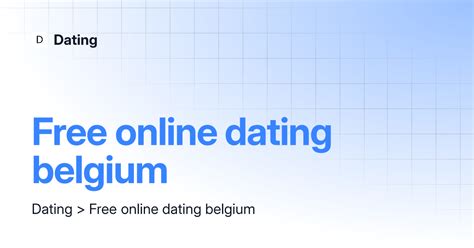 Online Dating in Belgium 